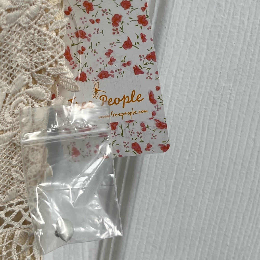 Free People Honey Mini Lined Dress ECRU Cream Lace NWT Fairy Whimsical 0 - Picture 5 of 16